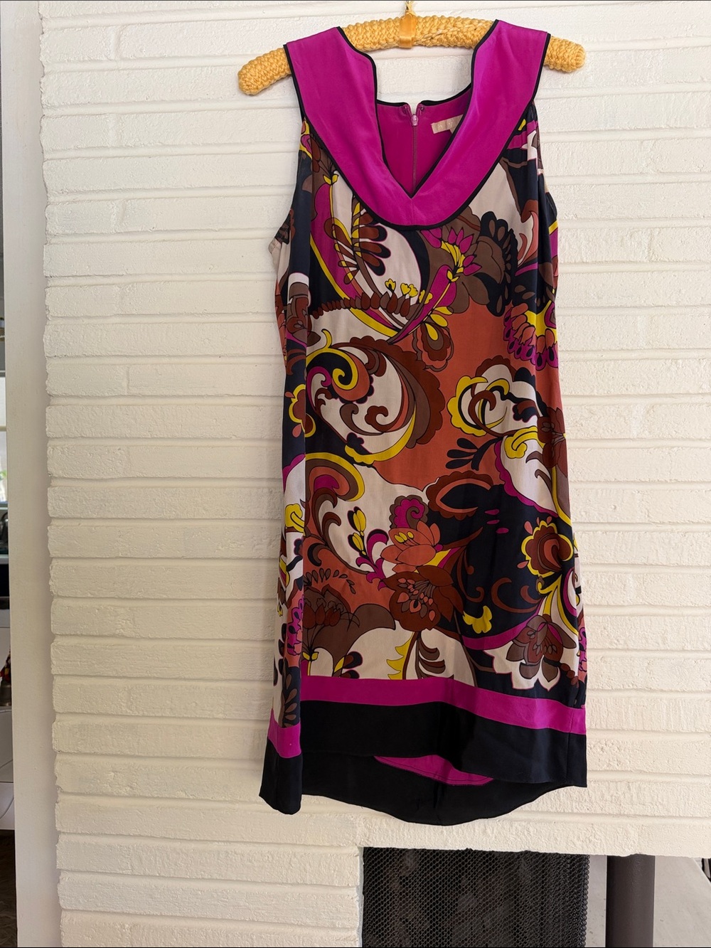 Hype silk paisley dress